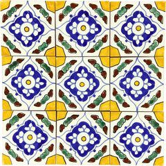 Mexican Talavera Ceramic Decorative Tile: Guadalajara