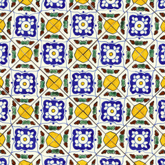 Mexican Talavera Ceramic Decorative Tile: Guadalajara