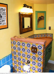 Mexican Talavera Ceramic Decorative Tile: Guadalajara