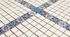 Mexican Talavera Ceramic Decorative Tile: Polanco 2