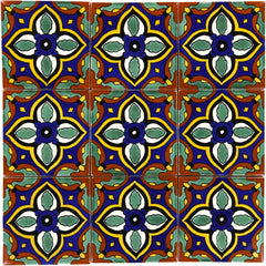 Mexican Talavera Ceramic Decorative Tile: Livorno