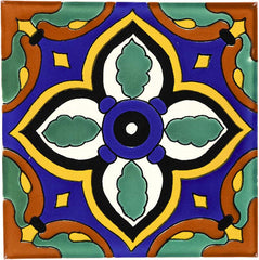 Mexican Talavera Ceramic Decorative Tile: Livorno